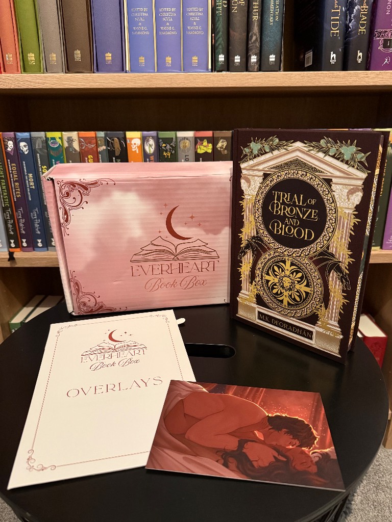 Everheart Book Box Signed Edition of Trial of Bronze and Blood by M. K. Deoradhan