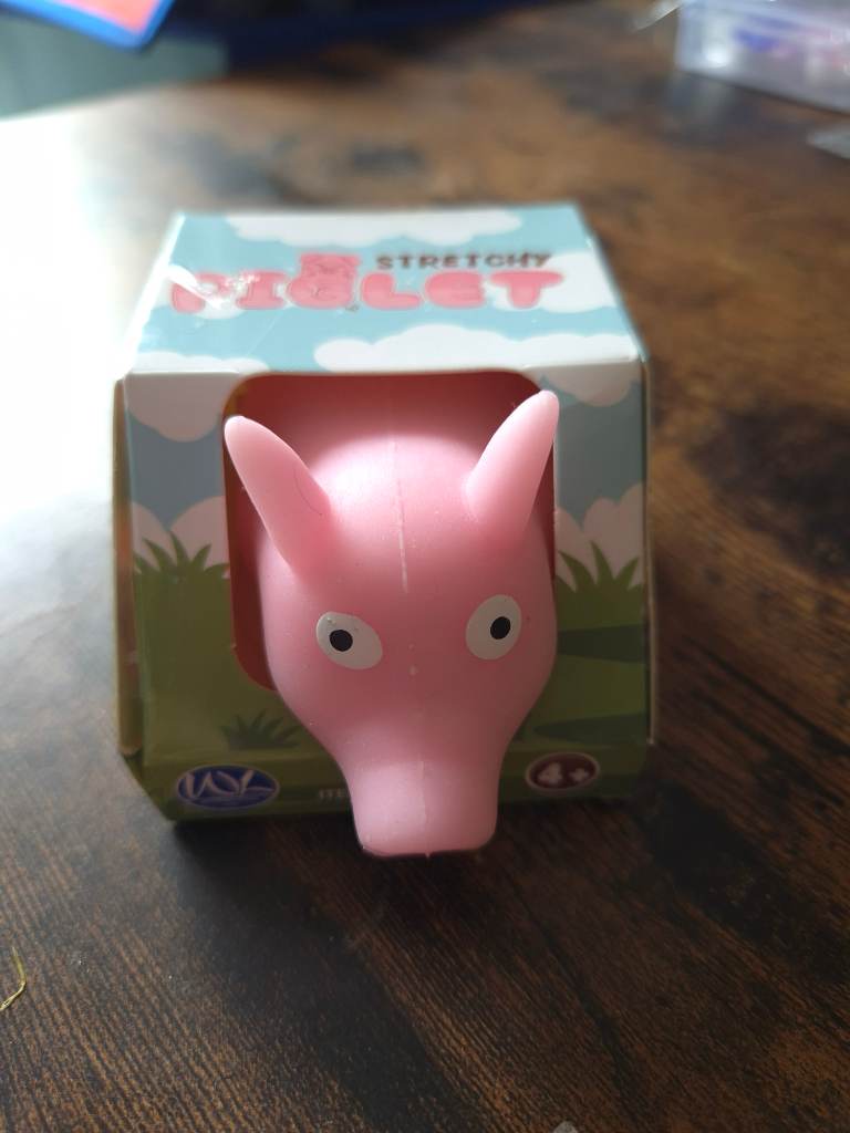 Cute stretchy piglet