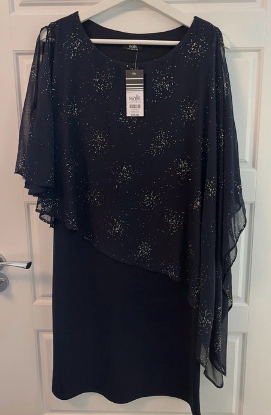 Wallis navy evening dress size 12