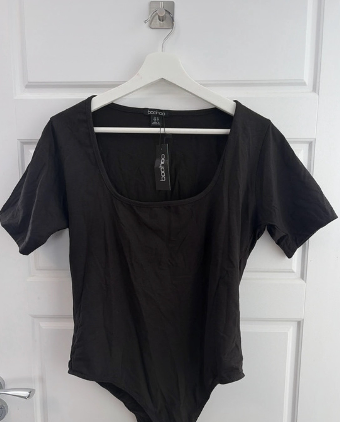 BNWT Boohoo black bodysuit size 18