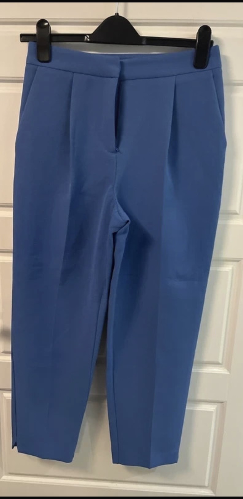 Topshop blue tailored trousers size 8