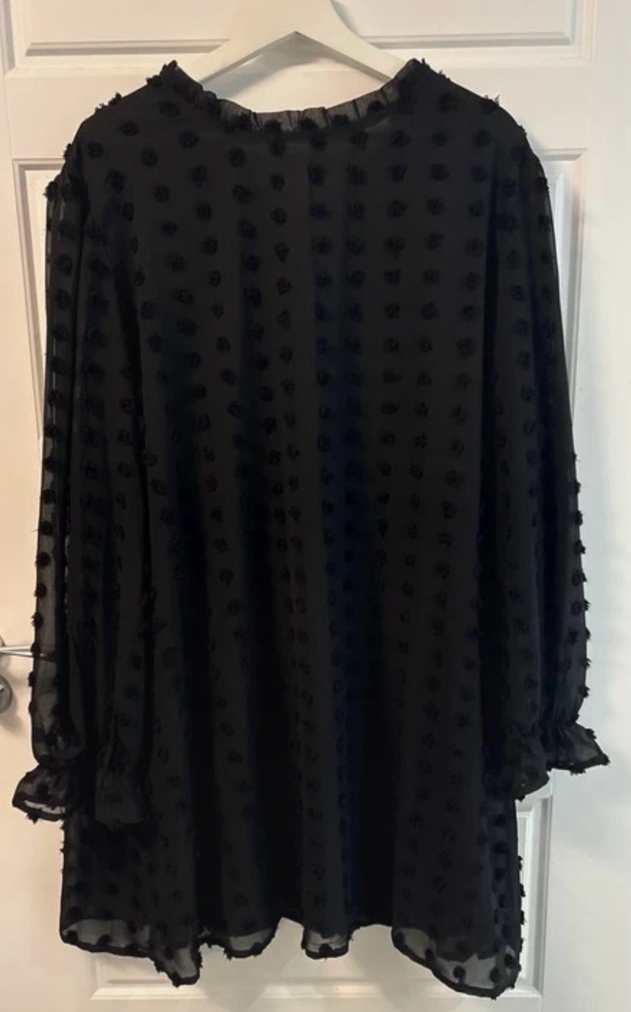 Boohoo black smock dress size 22
