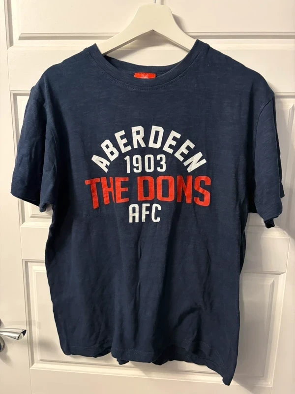 Aberdeen Football Club navy tshirt size S