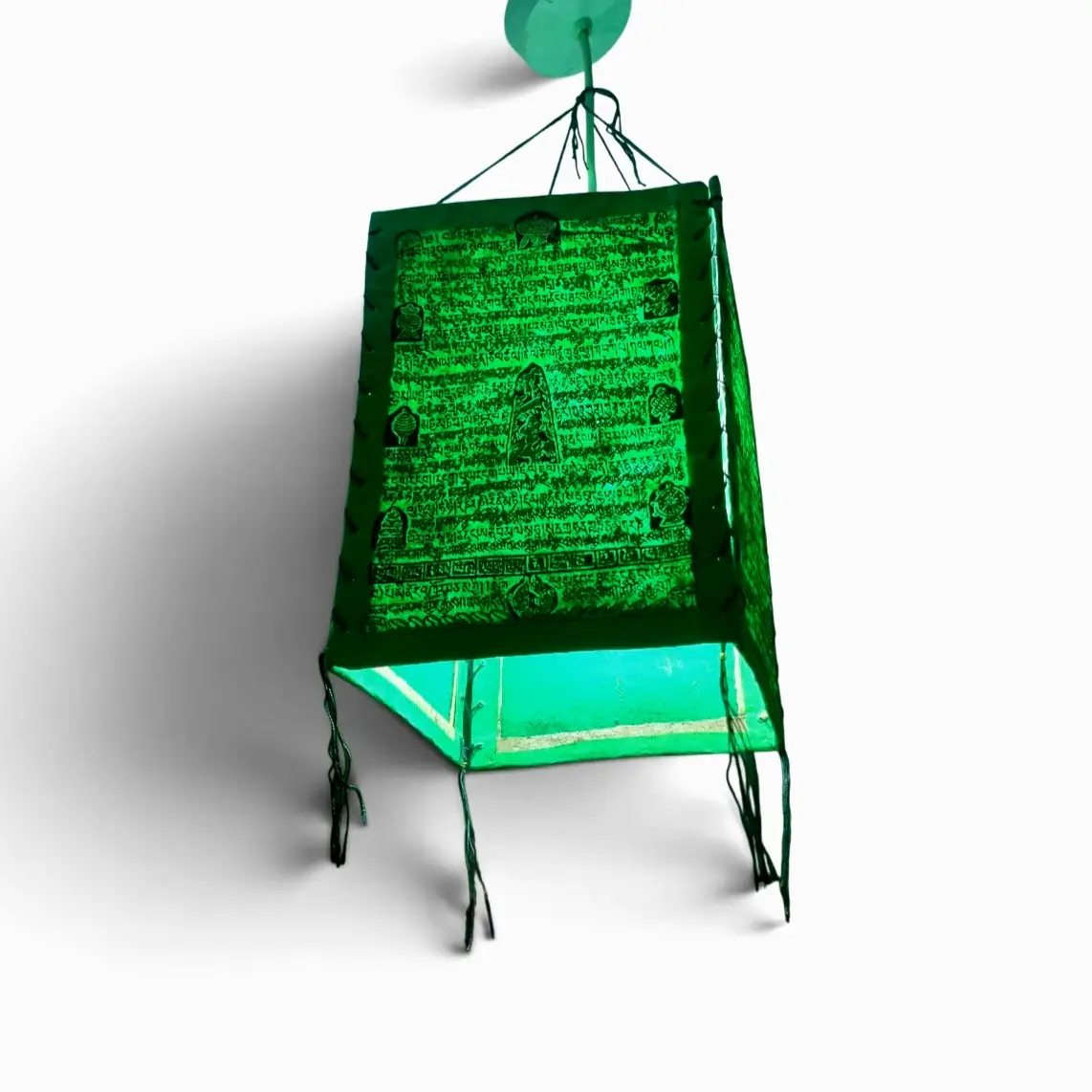 Green Nepalese Paper Lightshade