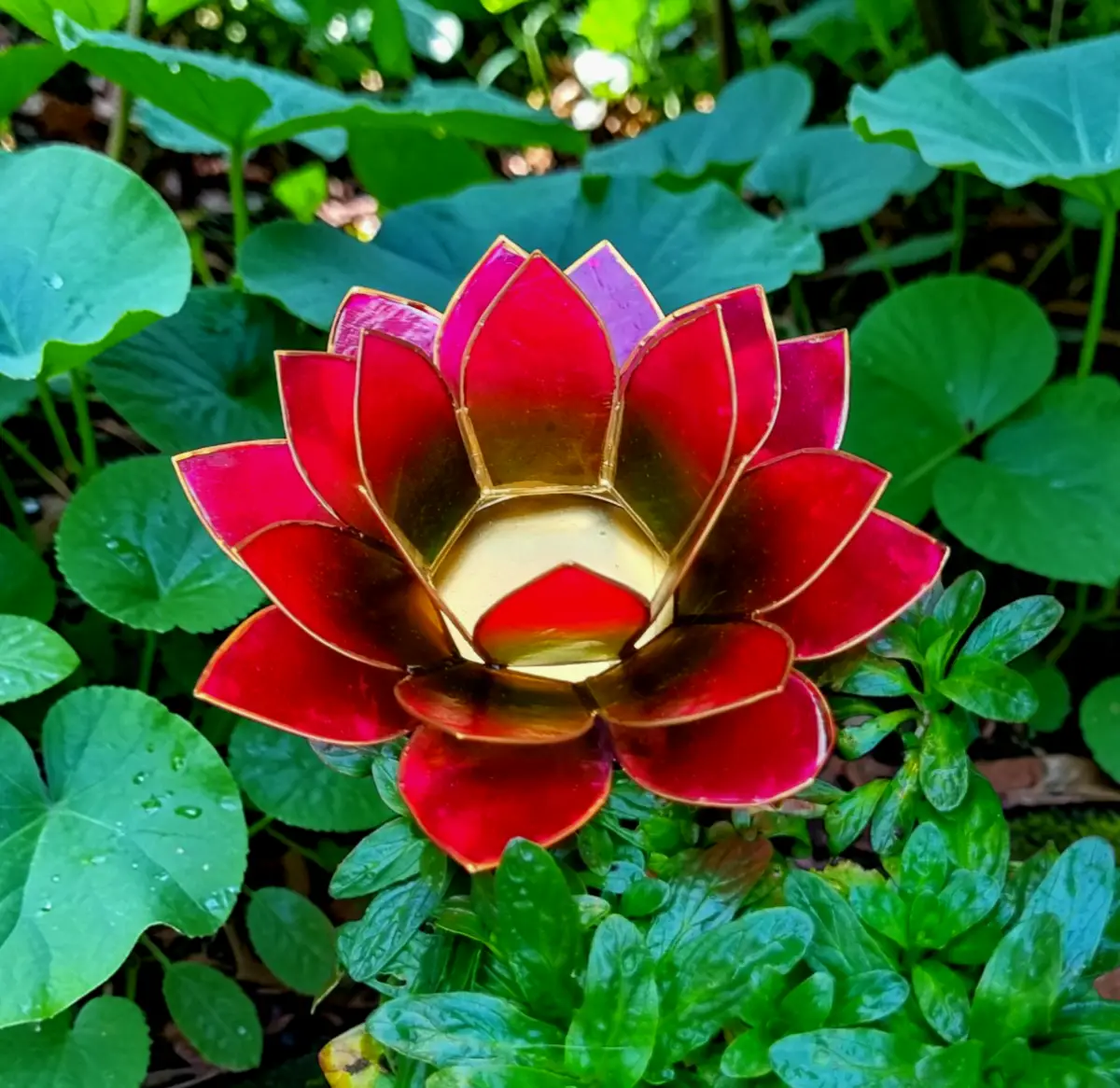 Pink Lotus Shell tealight holder