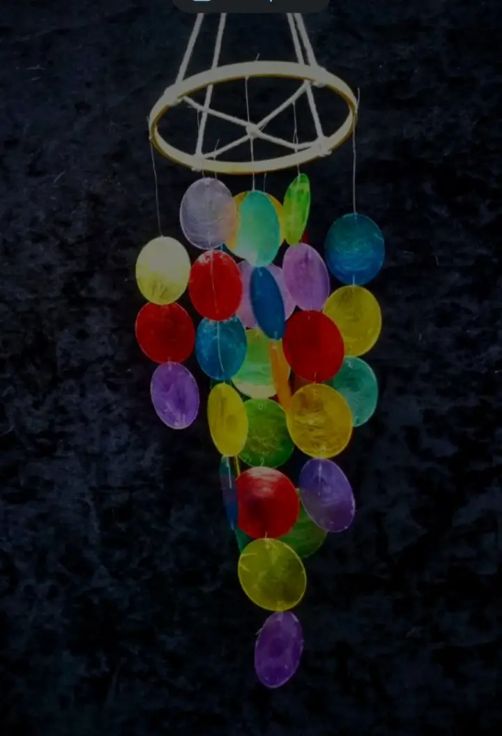 Multicoloured boho/Hippie she'll mobile