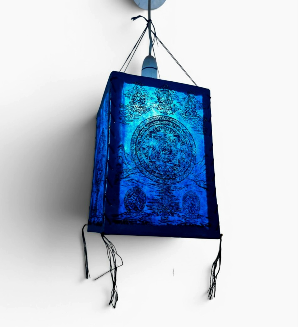 Blue Nepalese Paper Lightshade