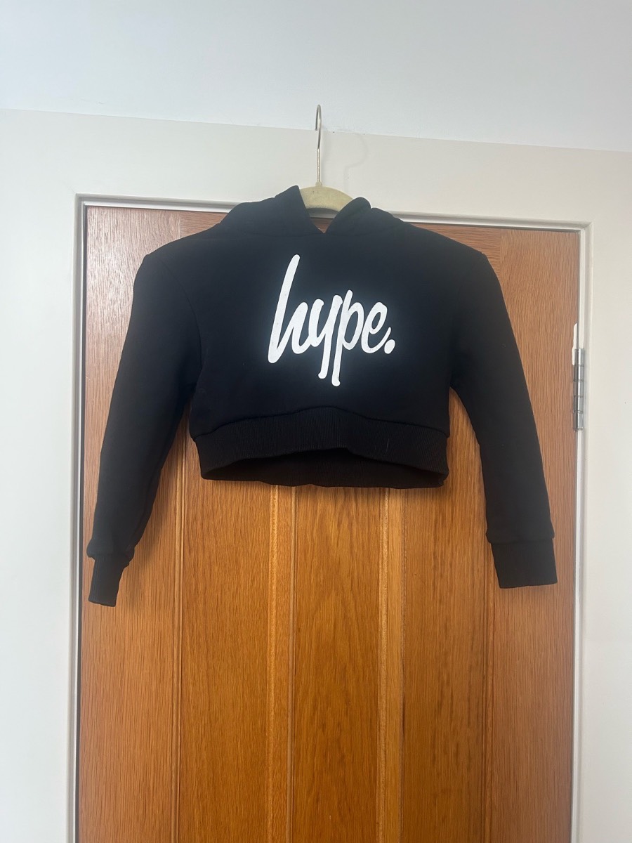 Girls Hype crop hoodie age 5-6
