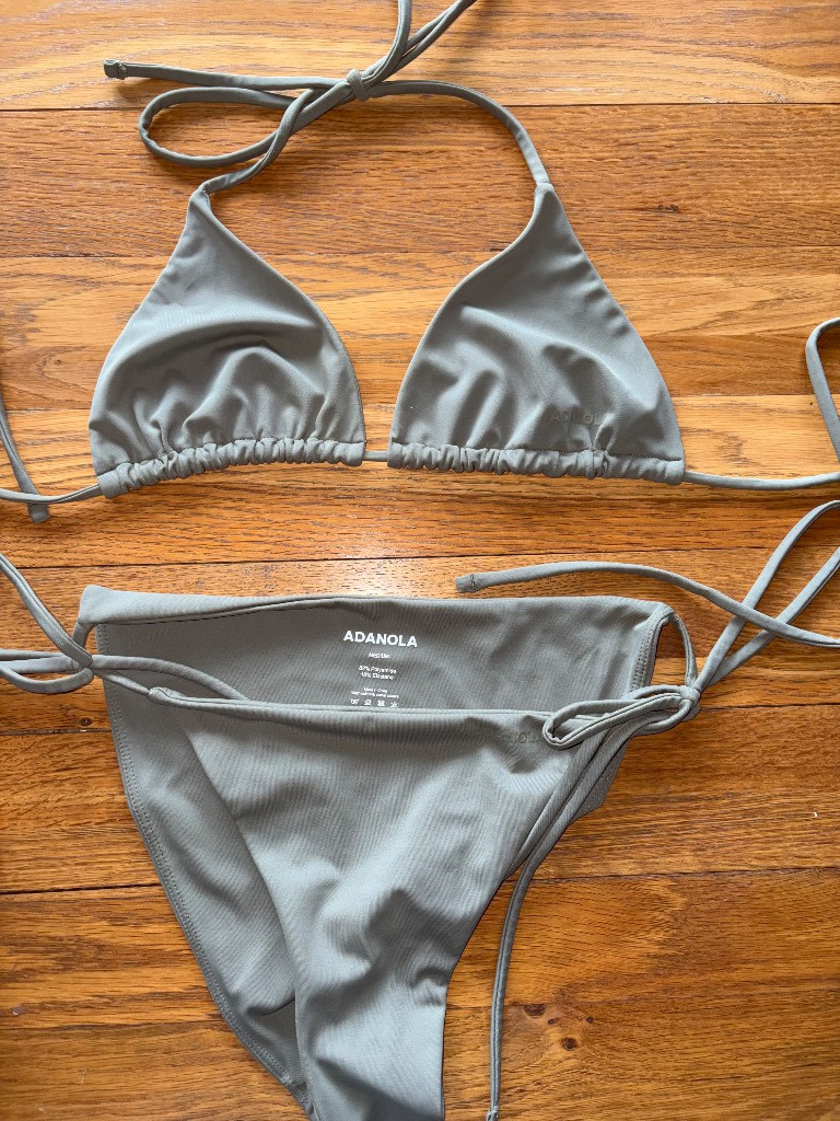 Adanola bikini in khaki worn once for an hour size medium (10-12)