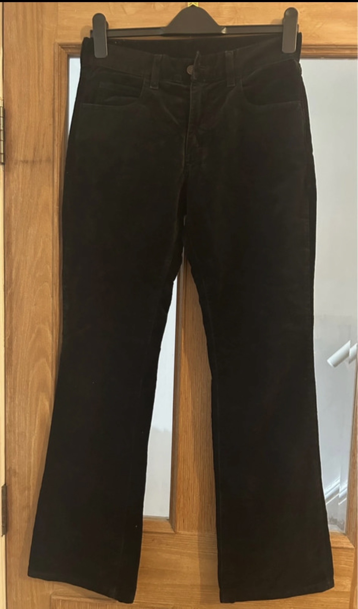 Levi’s 525 black velour corduroy trousers w28 L32