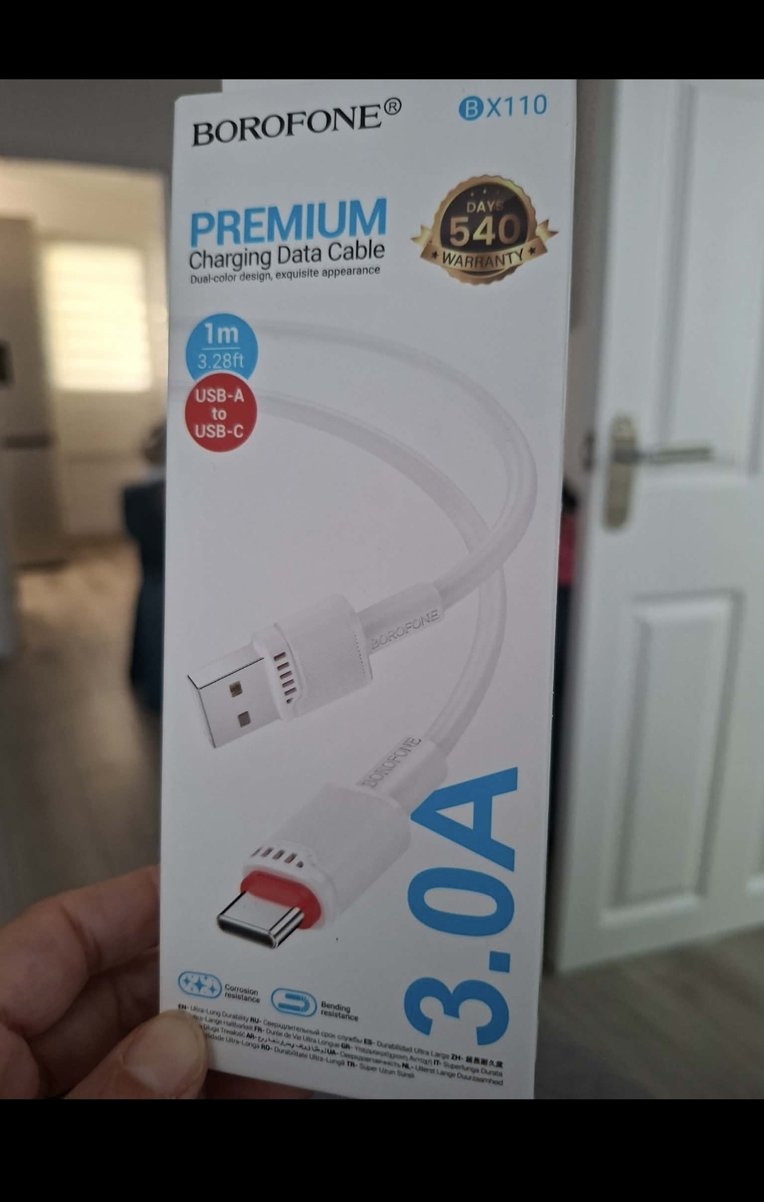 Usb-A to Usb-c fast charging Data cable 3.0A Borofone premium product