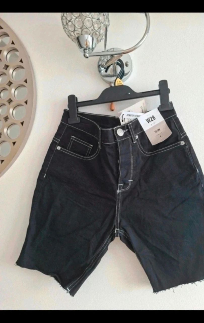 Denim co slim short w28