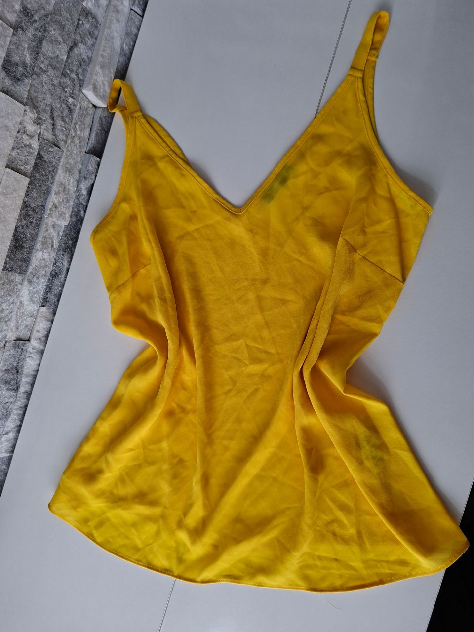 Papaya yellow blouse top uk10-12