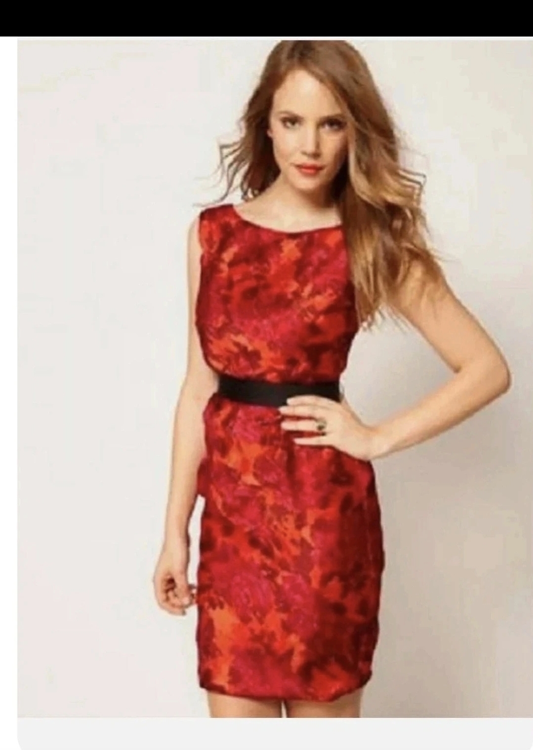 Coast lovely summer red dress uk10