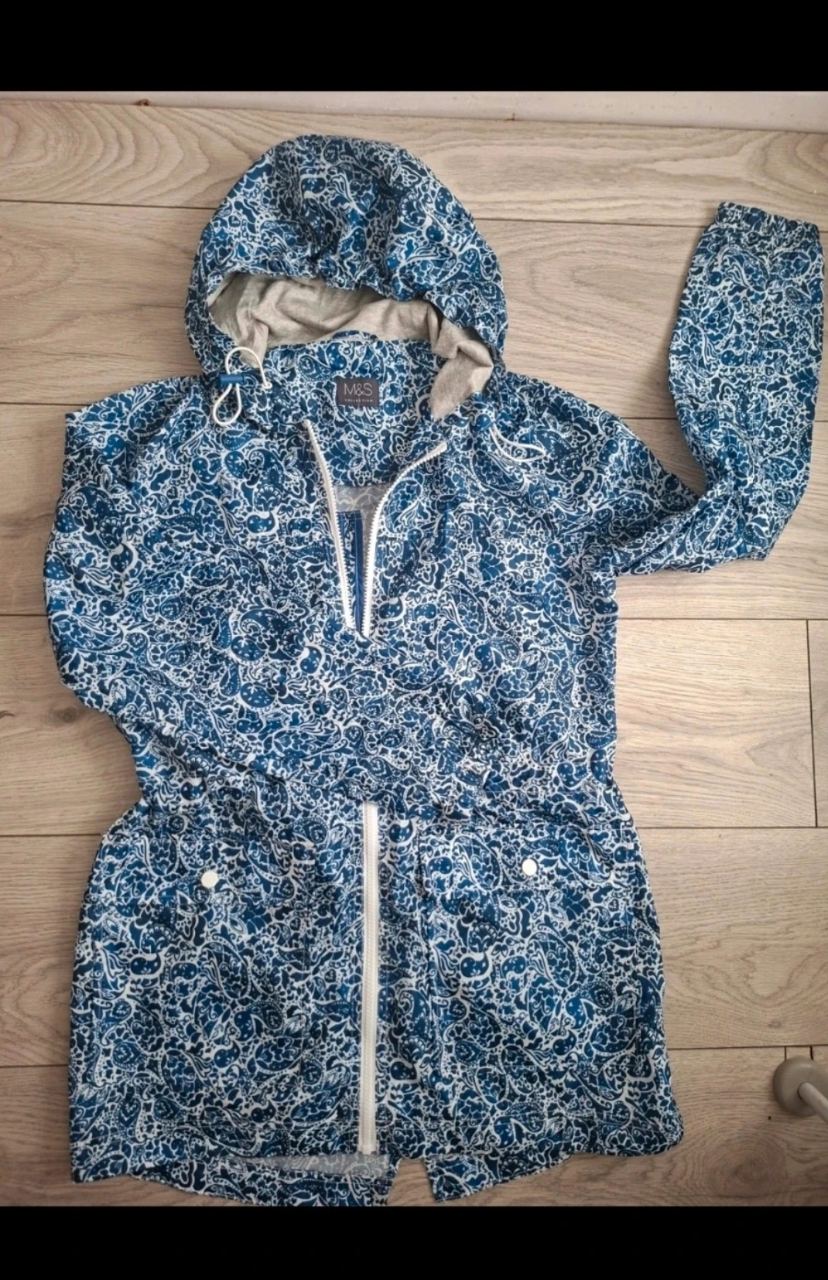 M&S wind rain jacket size s 8-10uk