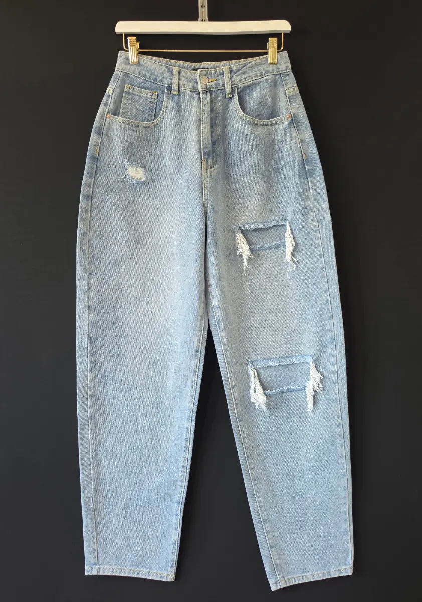 Pretty Little Thing baggy loose fit high waist jeans size UK 8