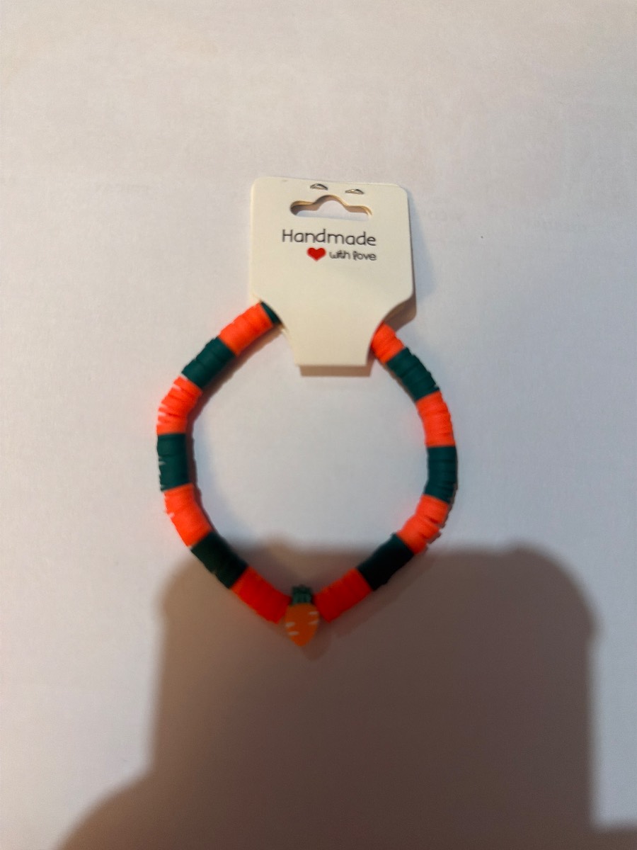 Handmade carrot bracelet