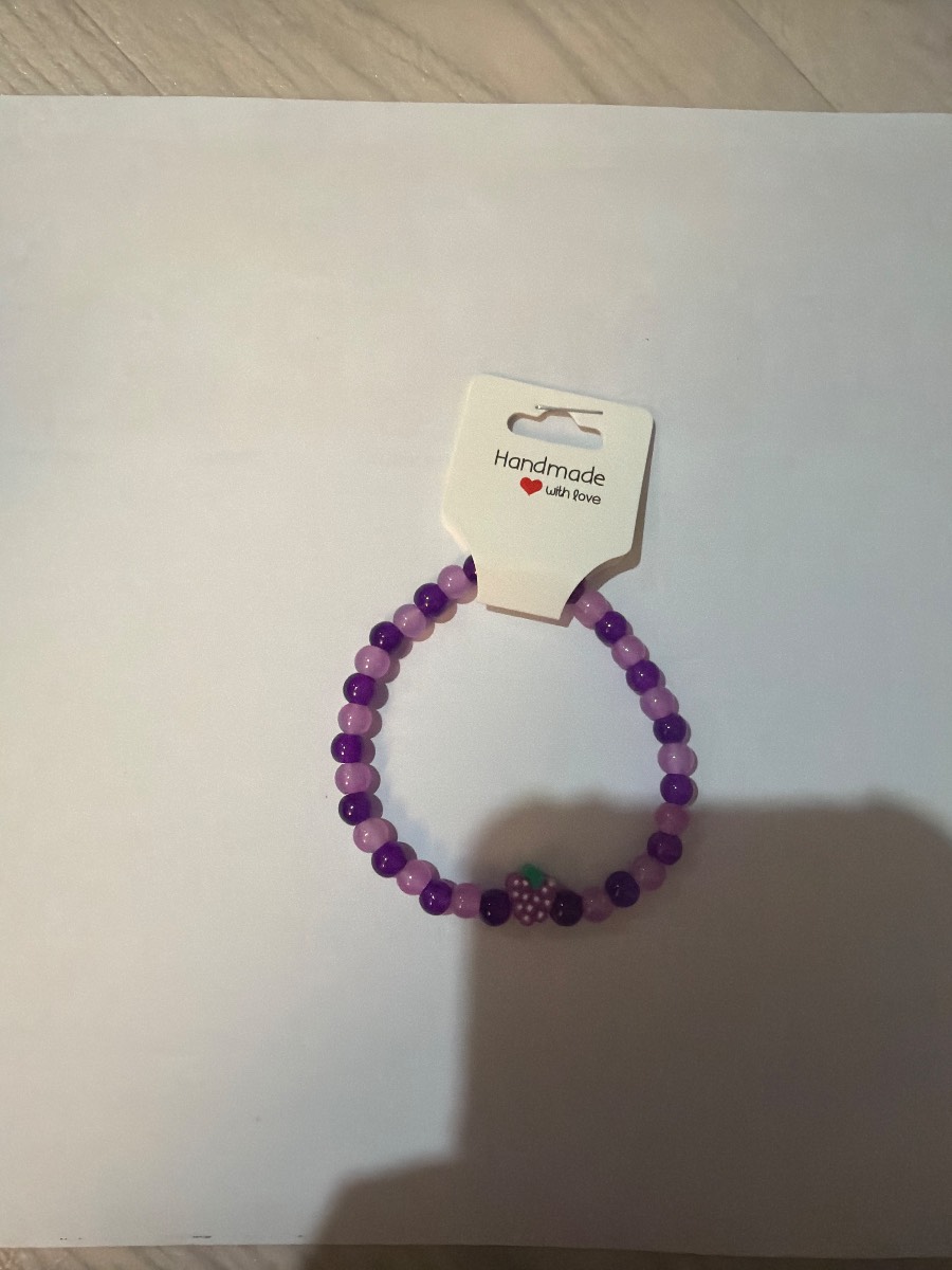 Handmade grape bracelet