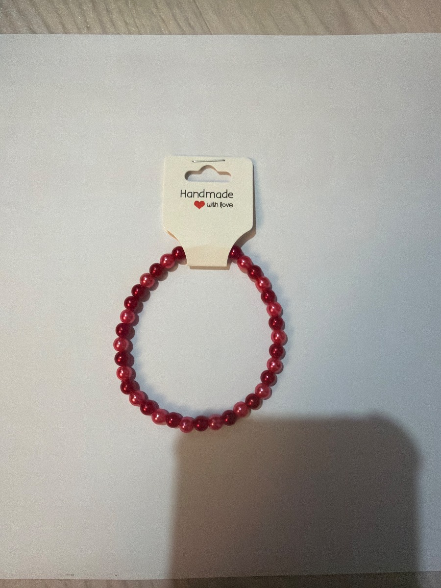 Handmade red bracelet