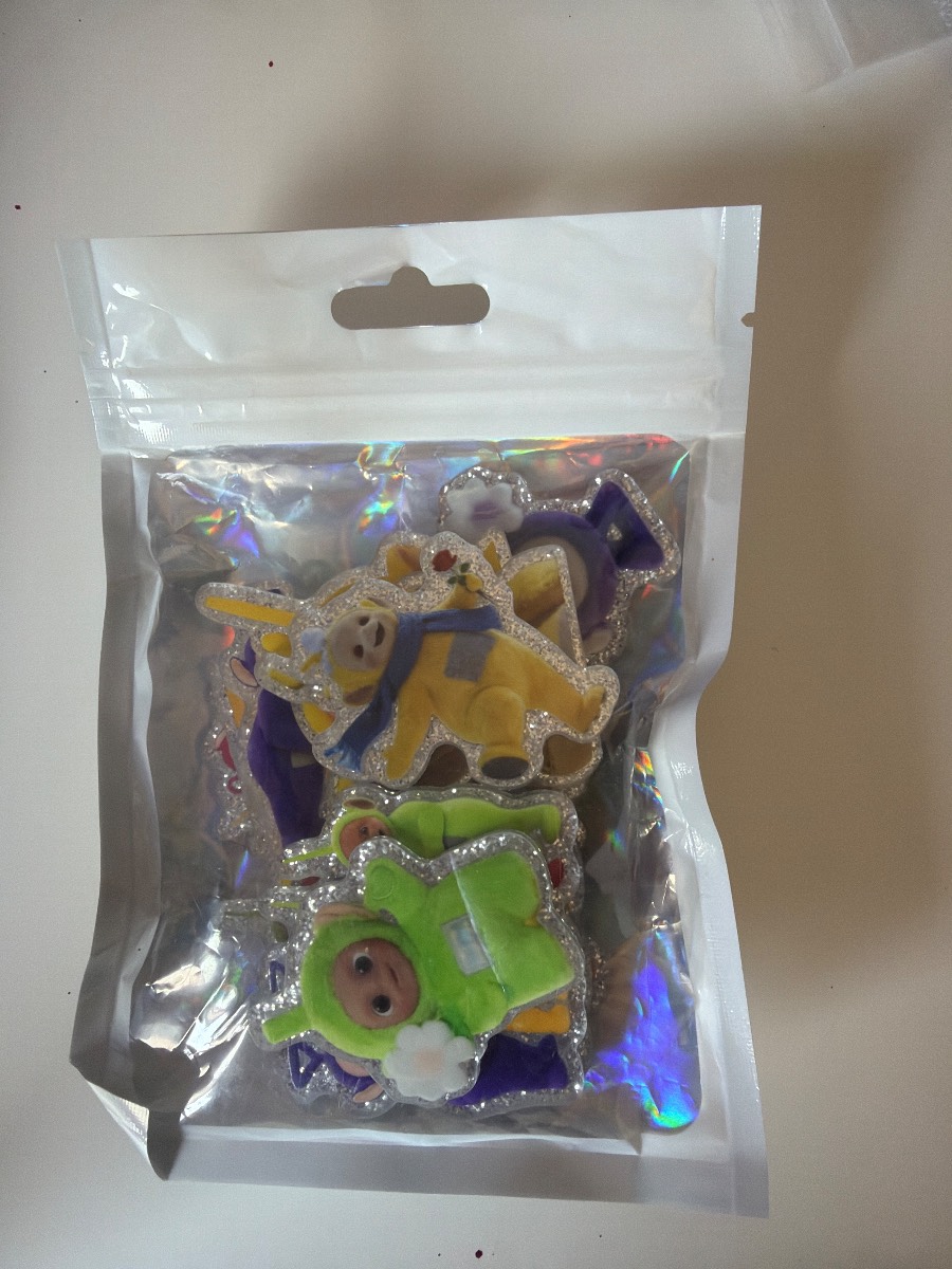 glitter back acrylic charms