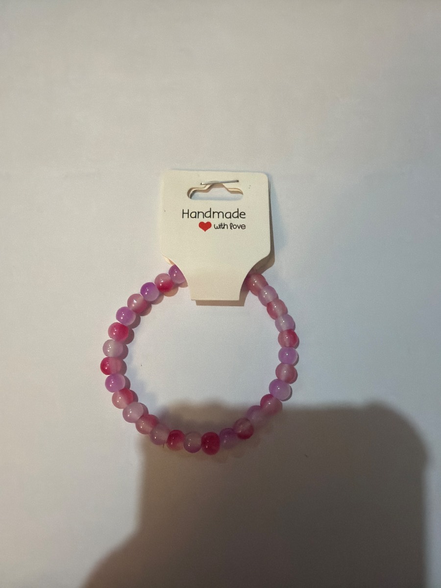 Handmade pink bracelet