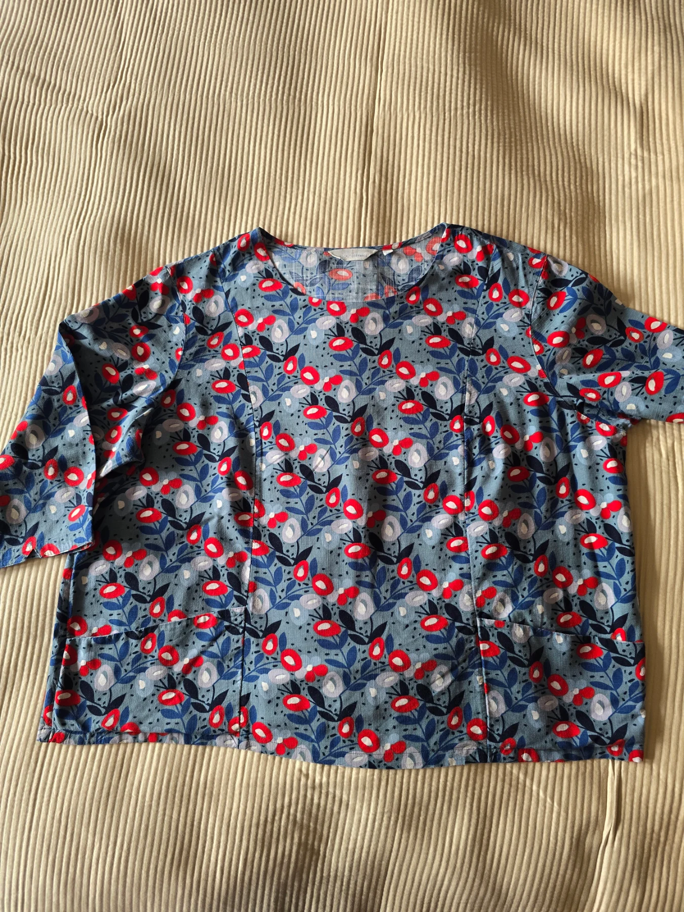 Seasalt Cornwall cotton mix oversized crop top