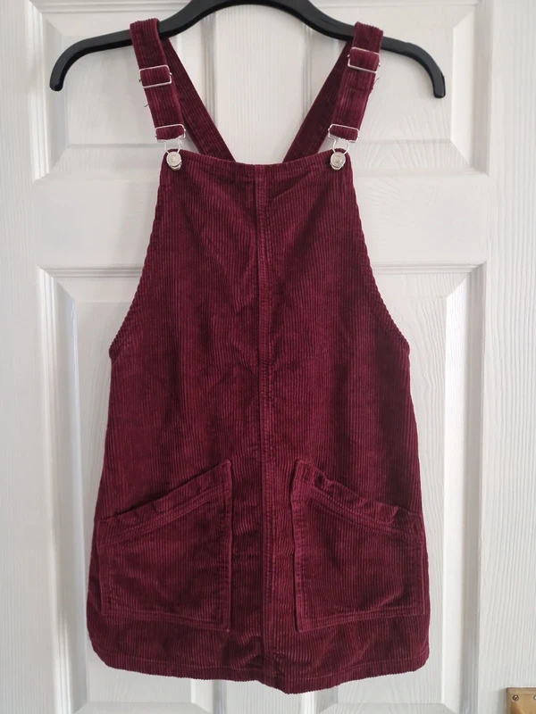 🍷 Beautiful Corduroy Pinafore Dress Size 6 | Chic Bargain