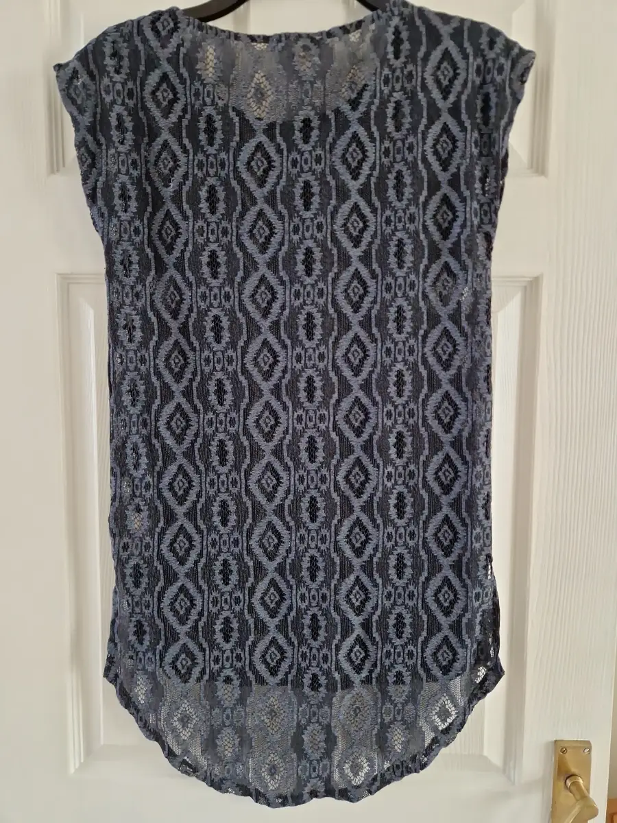 Next Blue Beach Cover Up Size Small Holiday Swimwear Poolside Kaftan