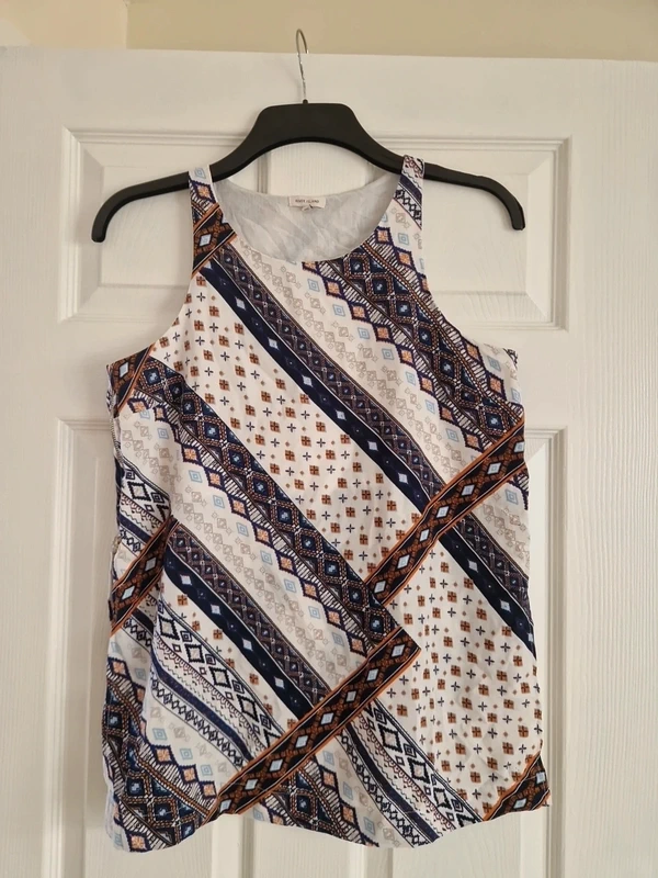 💎 River Island Side Zip Vest Top UK 10