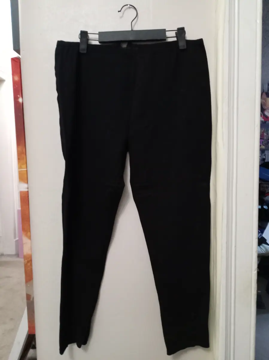 Womens black River Island smart black work trousers - Size 18