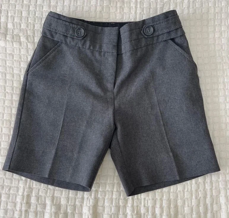 Girls 4-5 year summer school shorts with adjustable waist