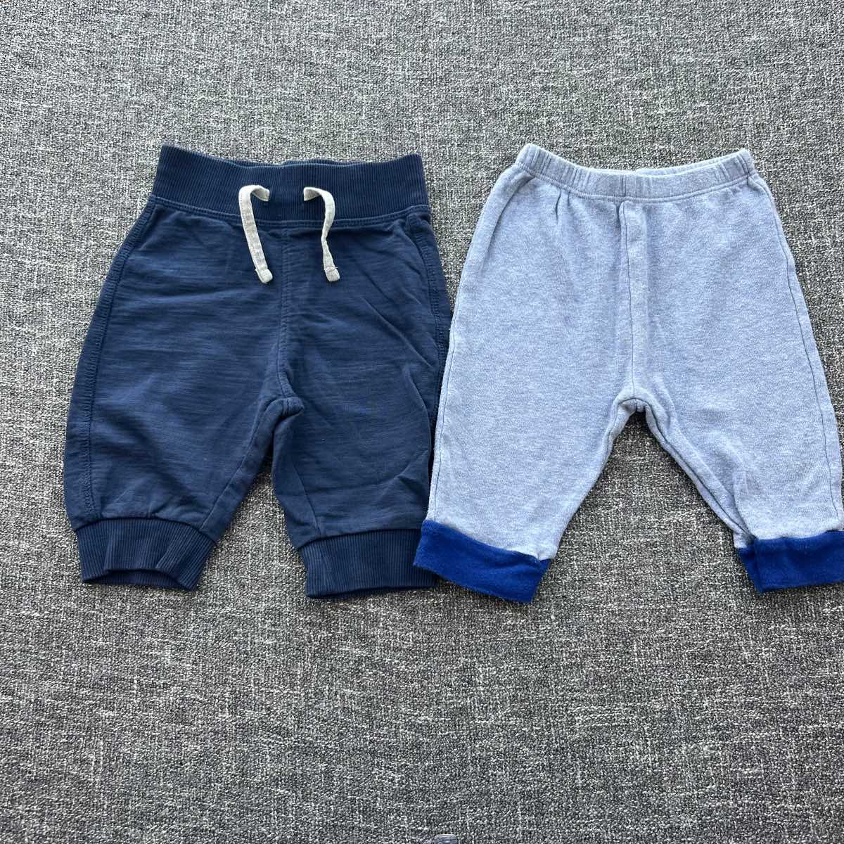 Boys, 3-6 month blue and navy Autumn winter jogger bundle