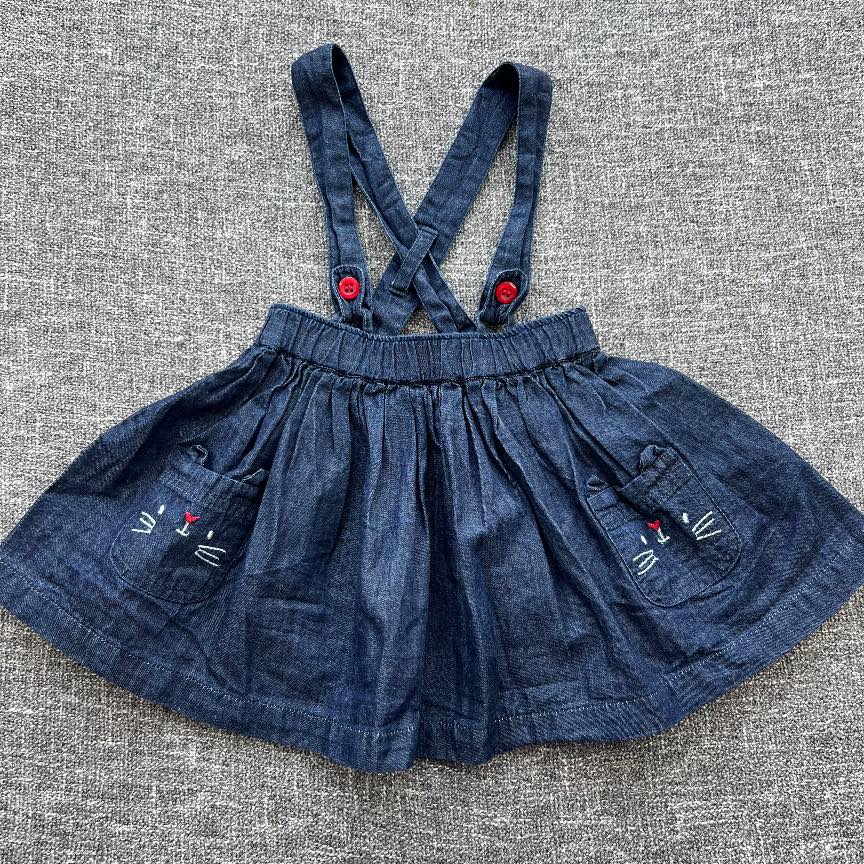 Girls 3-6 month navy blue Autumn winter skirt