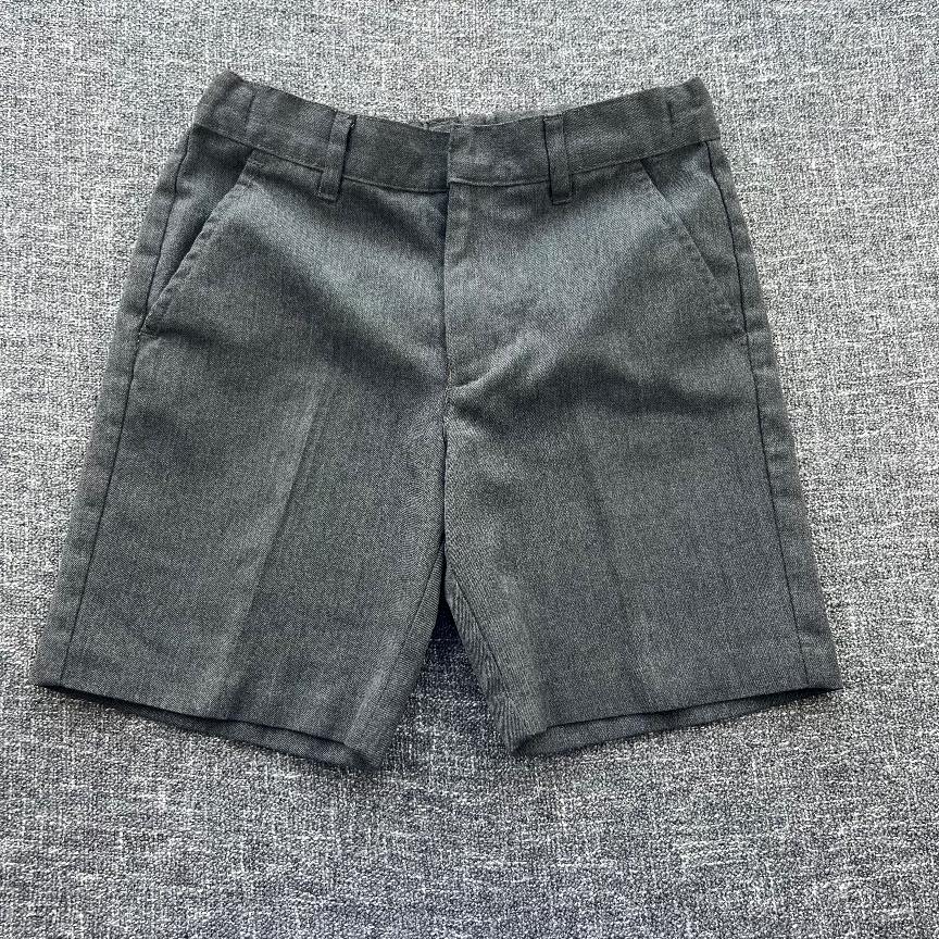 Boys 4-5 year grey school shorts with adjustable waste