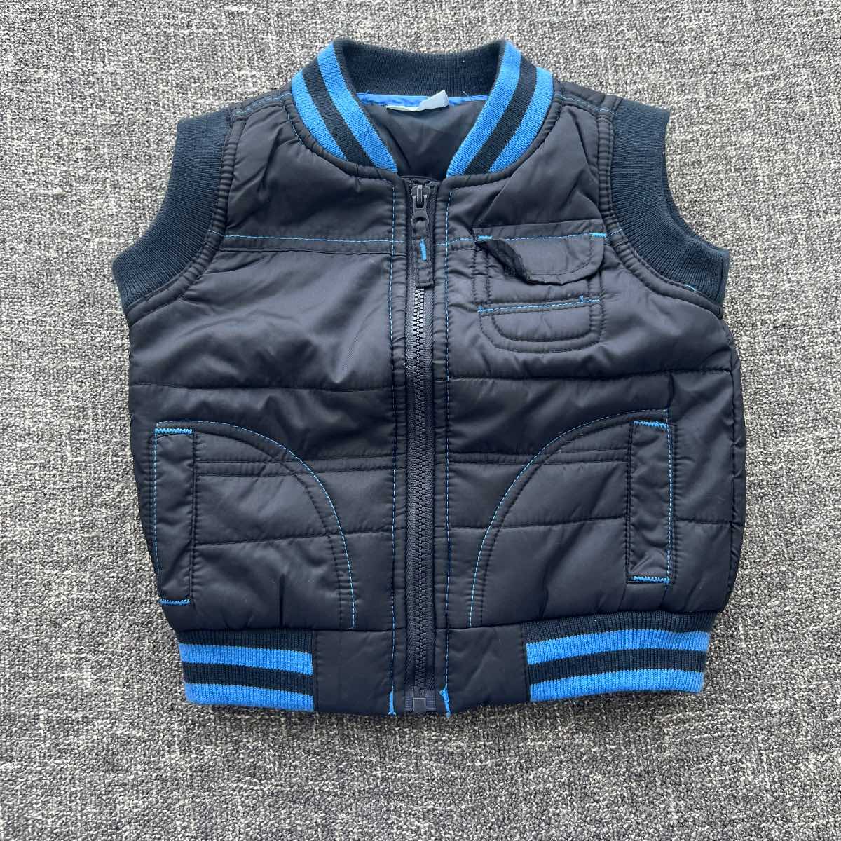 Boys 3-6 month navy blue Autumn winter body warmer