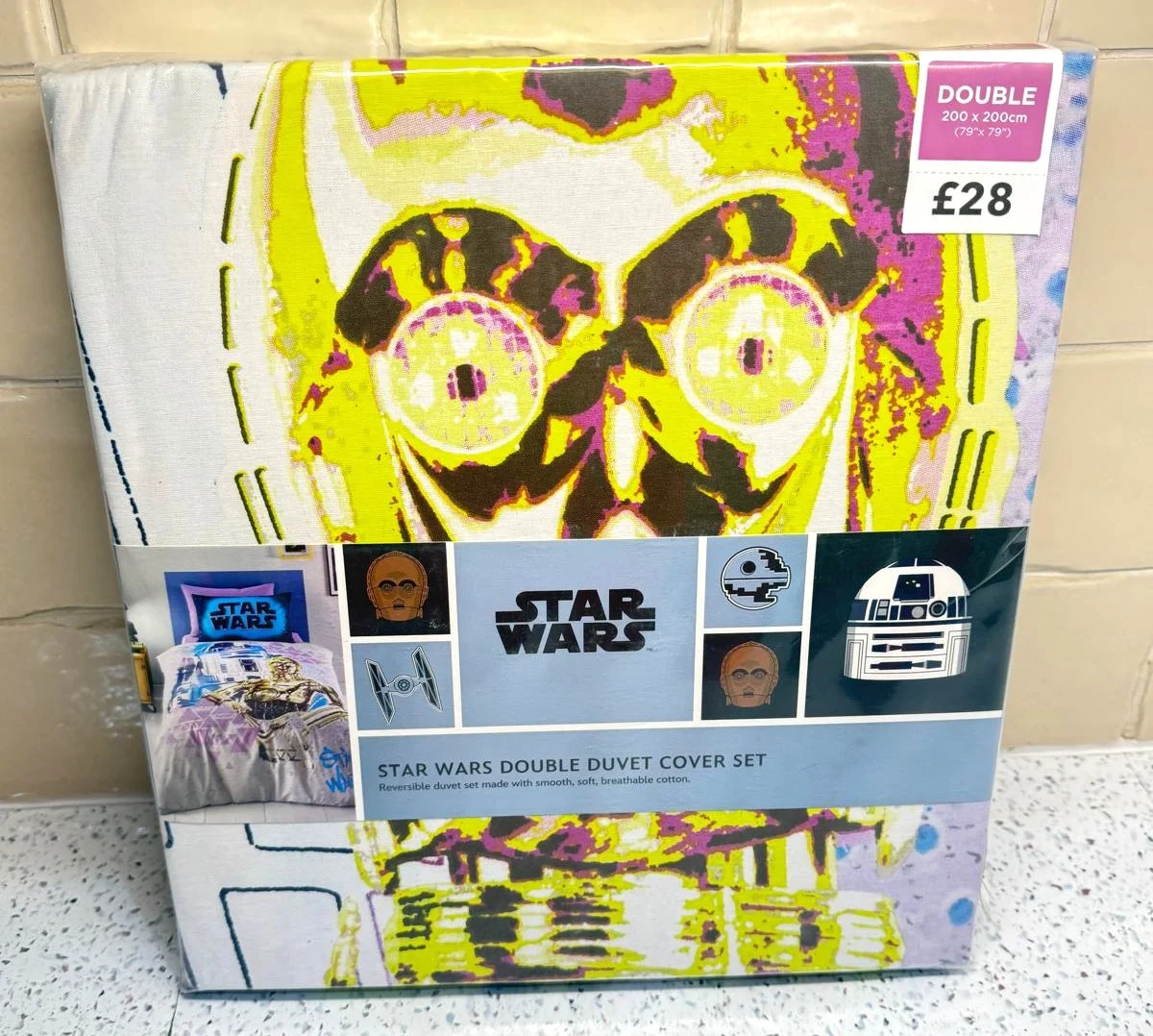 Star Wars Double Duvet Cover Set – Reversible – Disney Dunelm – 200×200cm – New & Sealed