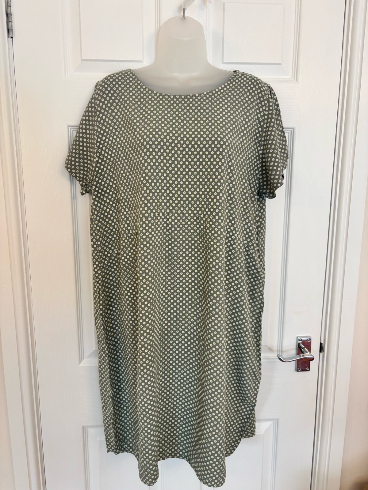 Made in Italy Dress | Ditsy Print | Green | One Size