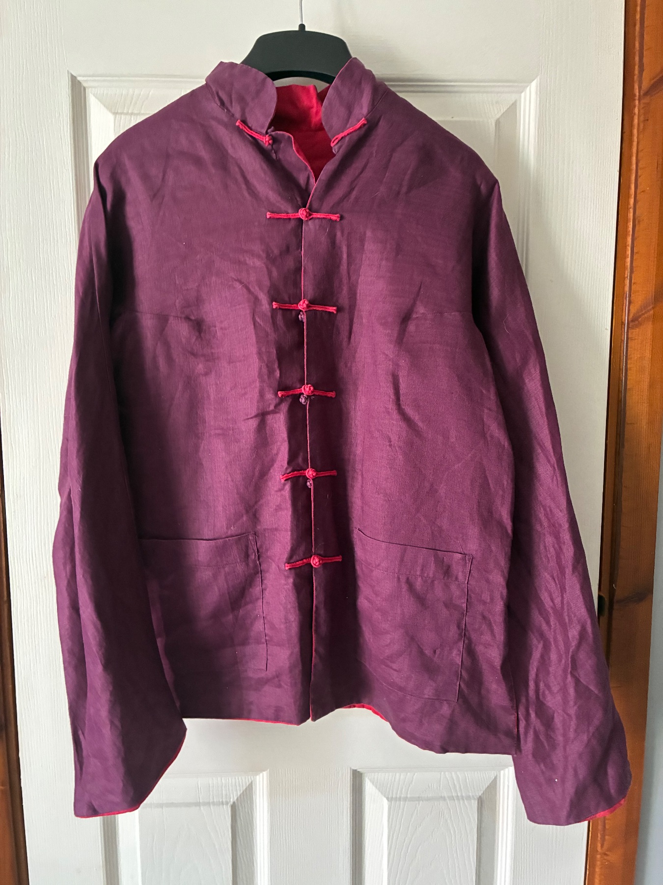 Vintage reversible quirky Chinese utility jacket up to a 14