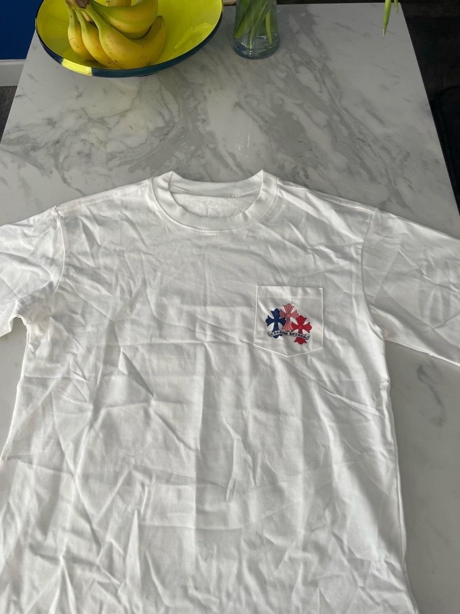 Chrome hearts white graphic t shirt size medium