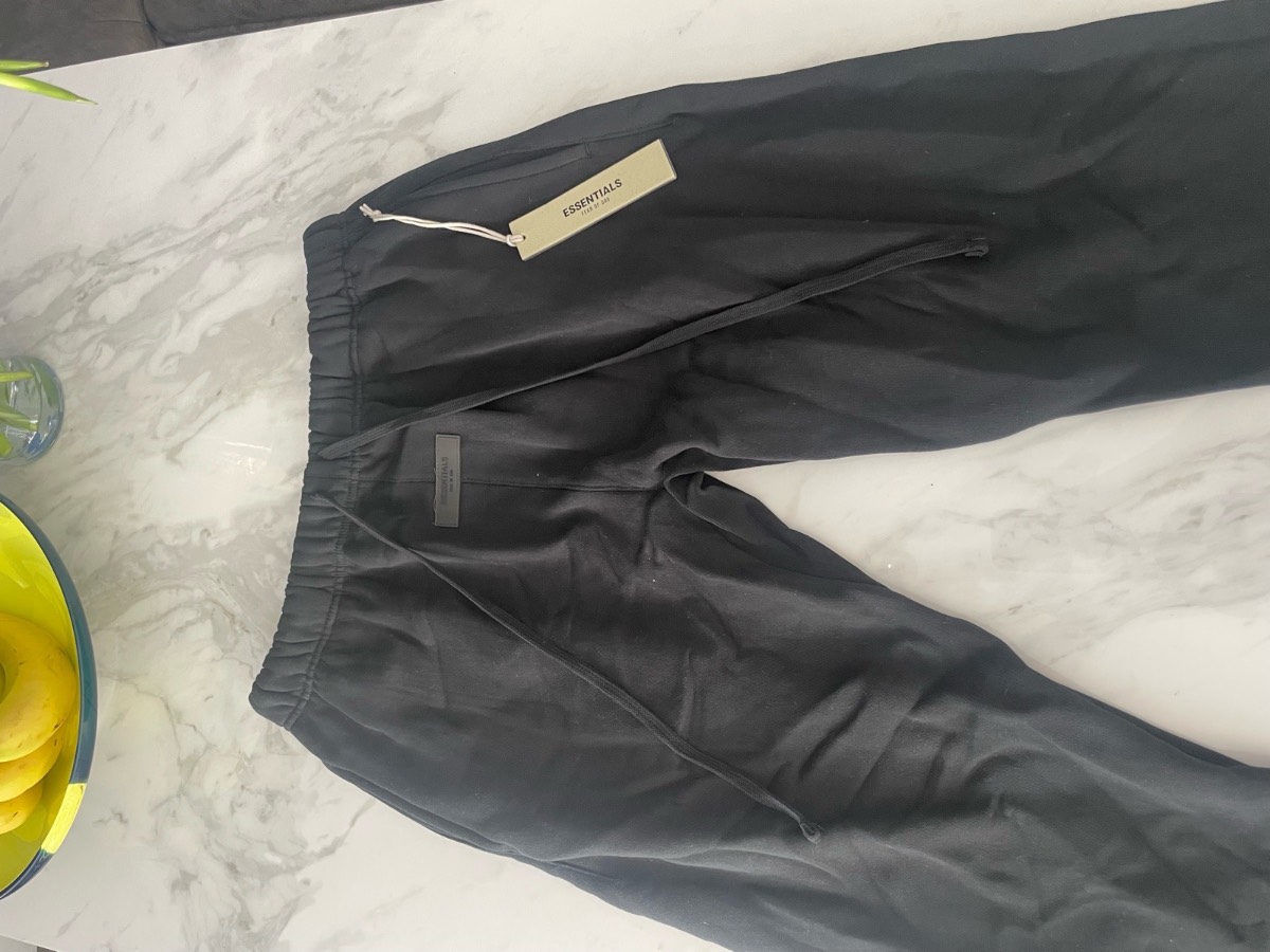 Essential men’s black joggers size large