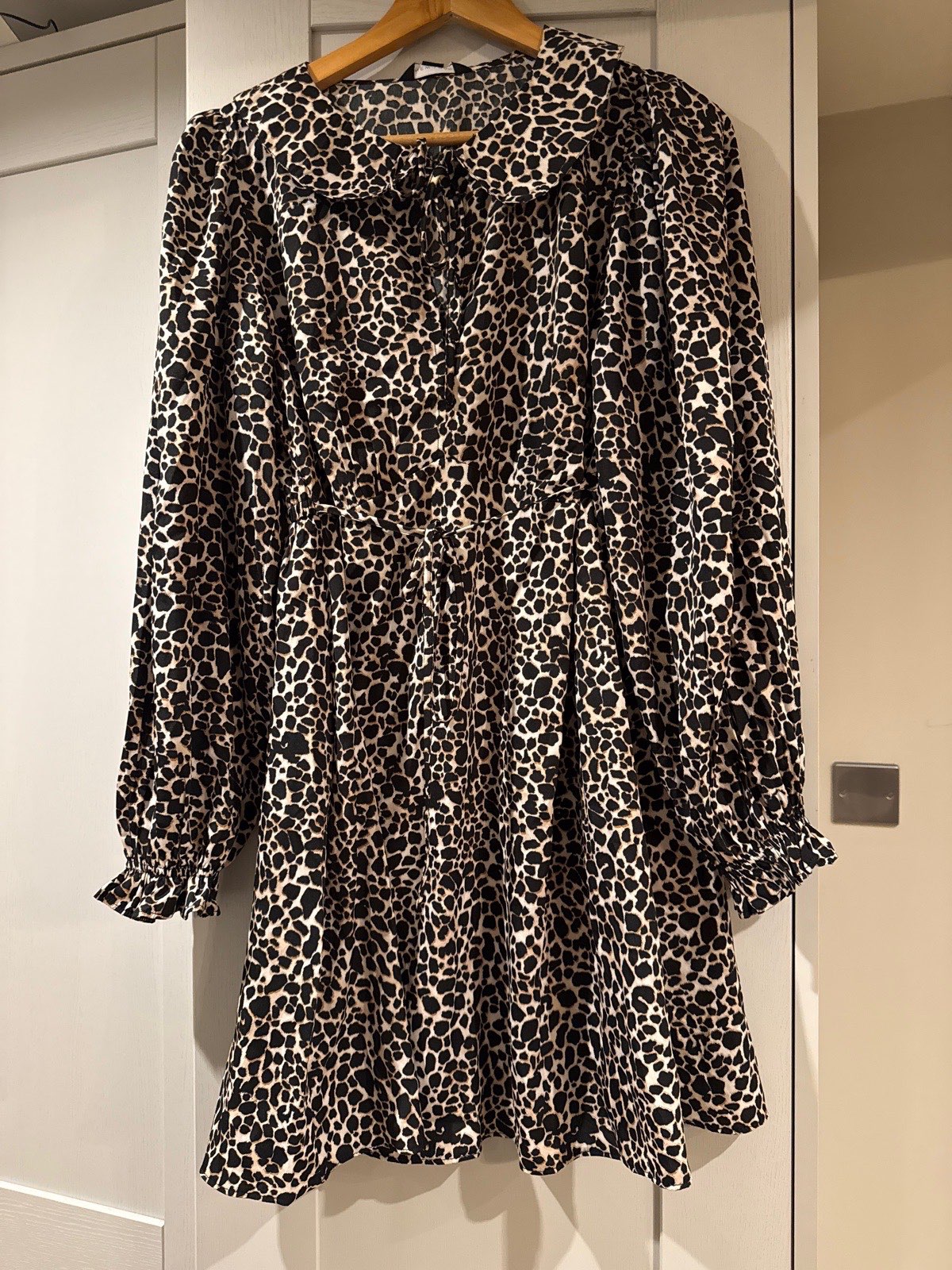 New Look animal print collared dress