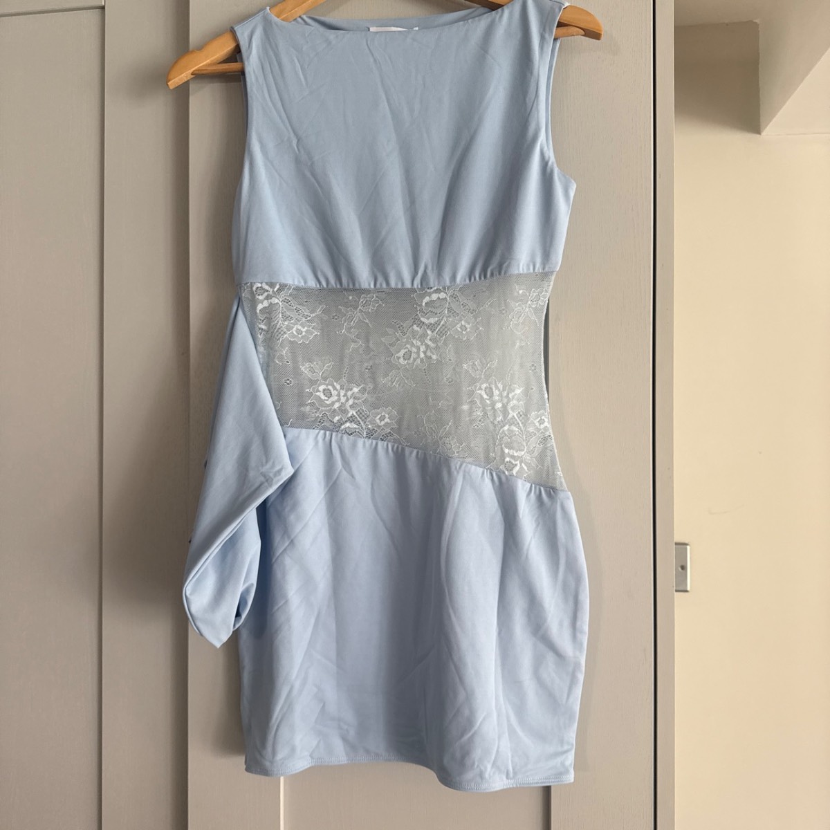 Pepper mayo Echo Mini Dress - Powder Blue