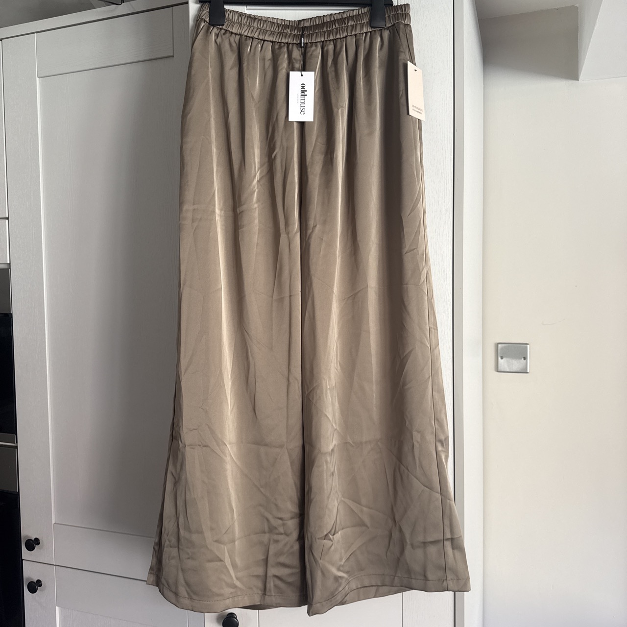Oddmuse Satin Wide Leg Trousers