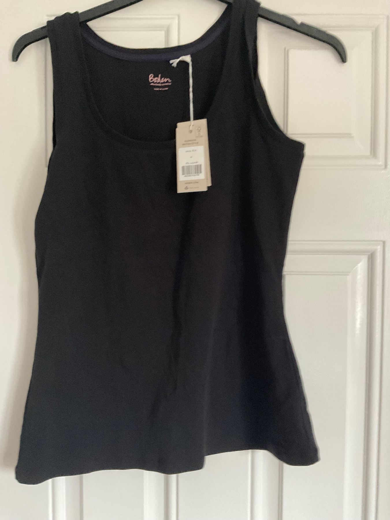 Boden Black Essential Vest Top BNWT Size M RRP £15