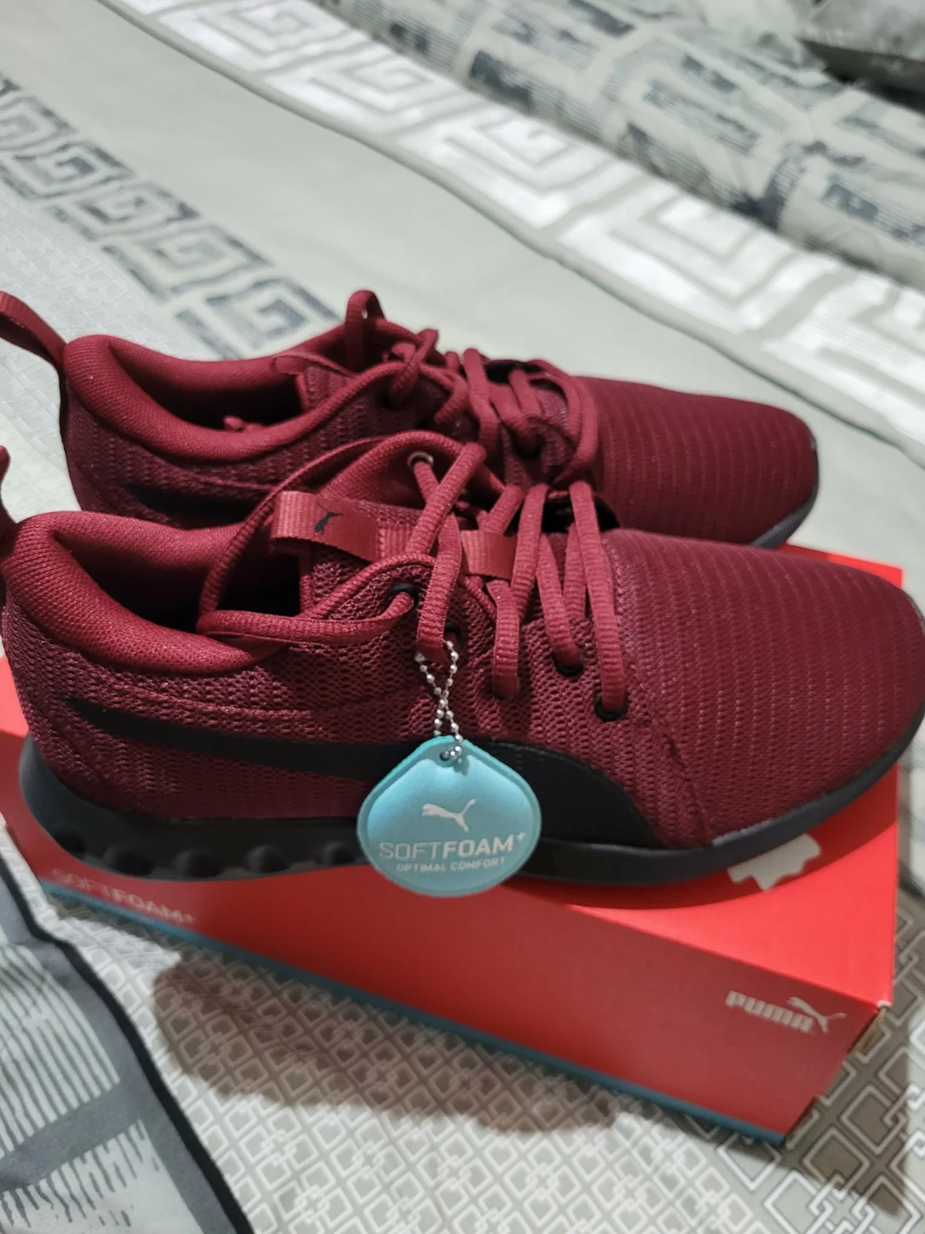 Puma trainers sofa foam