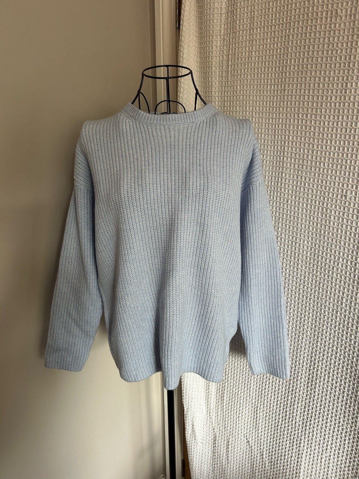 M&S Ice Blue Knitted Jumper Size M or 12 New with Tags