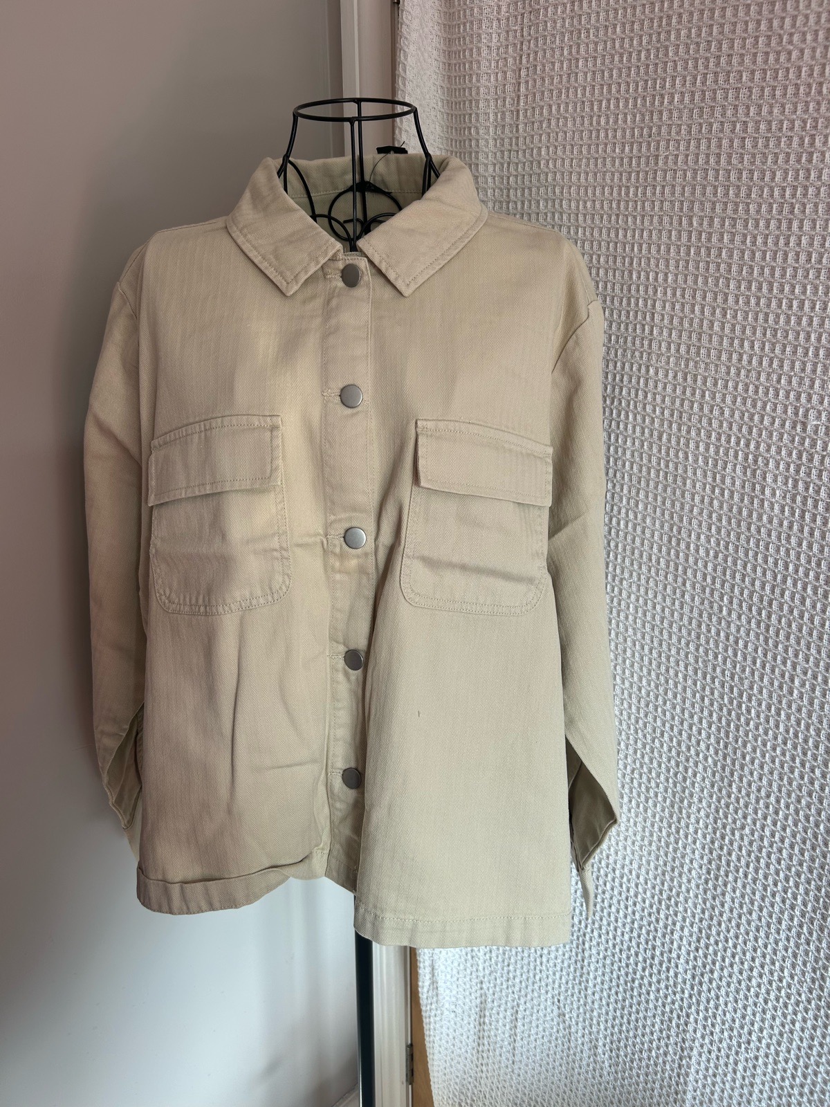 M&Co Casual Jacket Size 20 New with Tags Ecru