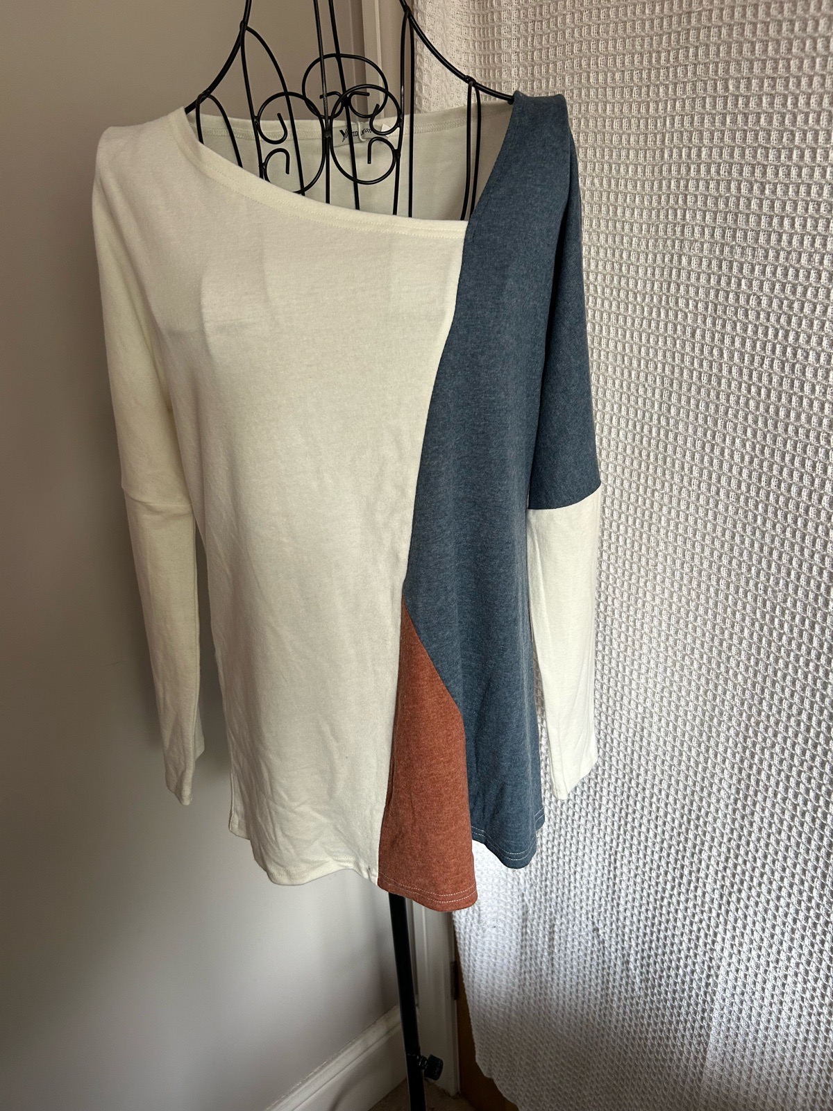 Yidarton Patchwork Top Size L or 16 New with Tags