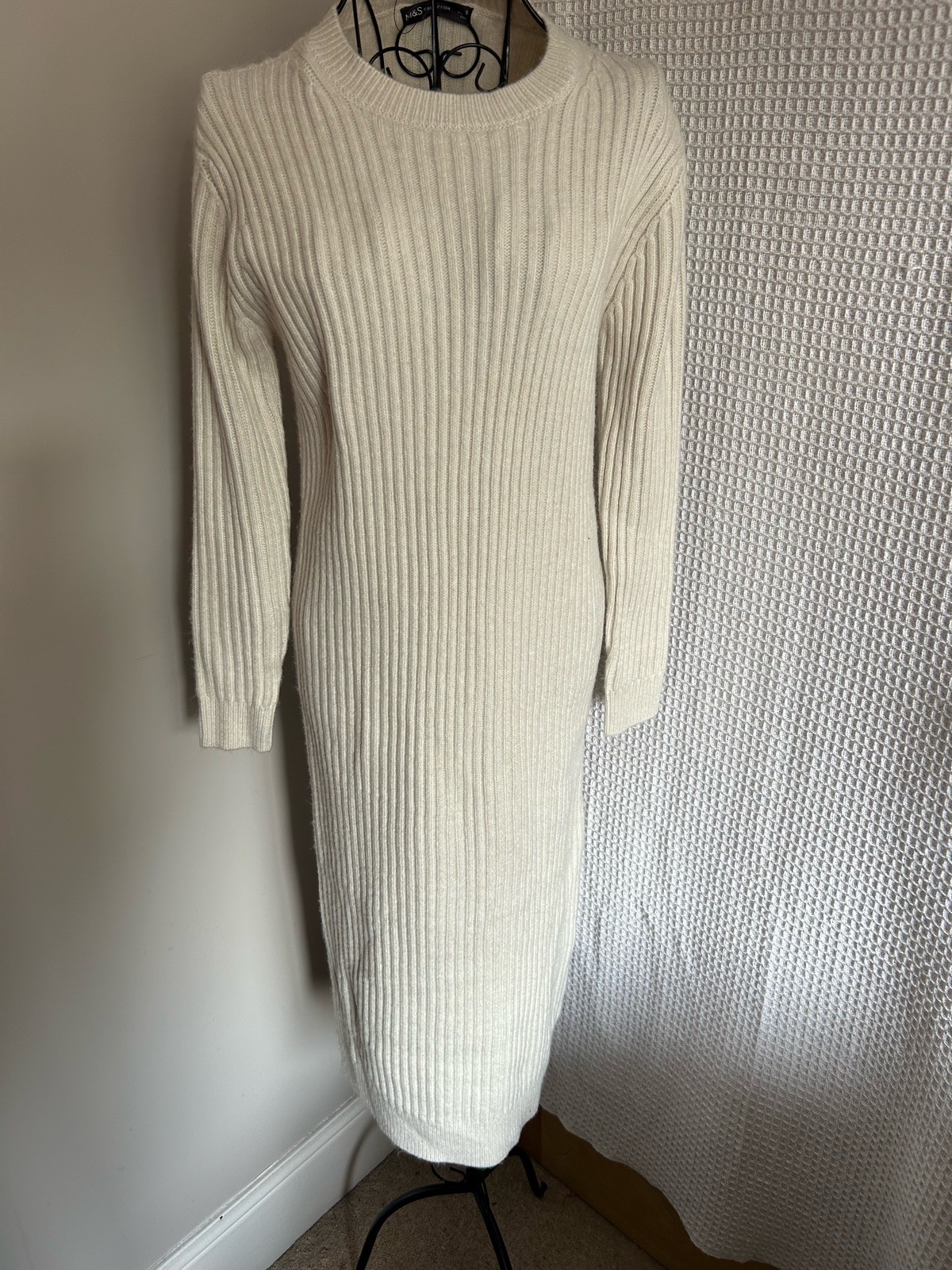 M&S Collection Light Natural Jumper Dress Size S or 8-10 New with Tags