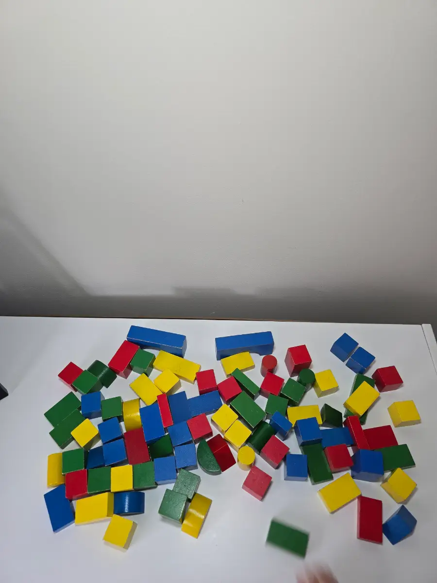 Wooden building blocks